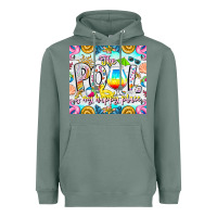 Sage The Pool Is My Happy Place Heavyweight Hoodie - CowhideDigitalArt