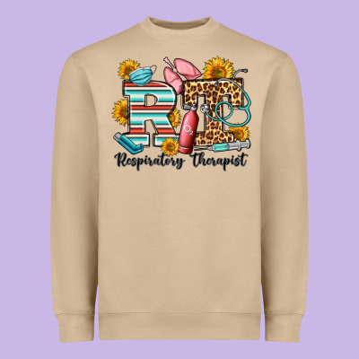 Respiratory Therapist Western Heavyweight Sweatshirt Designed By Oliviacreatesart