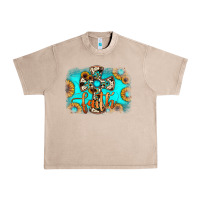 French Oak faith cross Urban Heavy Tee - JahusDesignShop