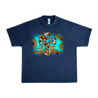 Navy faith cross Urban Heavy Tee - JahusDesignShop