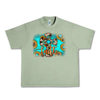 Oil Green faith cross Urban Heavy Tee - JahusDesignShop