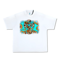 White faith cross Urban Heavy Tee - JahusDesignShop
