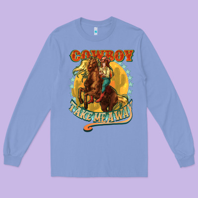 Busy Doing Cowgirl Shit Long Sleeve Tee Designed By Howdyjamesfarm