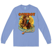 Colony Blue Busy doing Cowgirl shit Long Sleeve Tee - HowdyJamesFarm