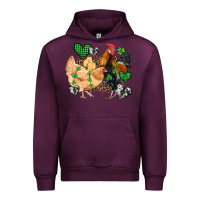 Mauve Wine st patricks day coop animals Urban Hoodie - Artiststas