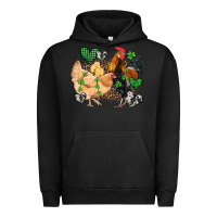 Pigment Black st patricks day coop animals Urban Hoodie - Artiststas