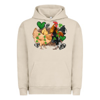 Pigment French Oak st patricks day coop animals Urban Hoodie - Artiststas