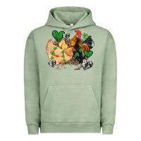Pigment Oil Green st patricks day coop animals Urban Hoodie - Artiststas