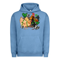 Pigment Pebble Blue st patricks day coop animals Urban Hoodie - Artiststas
