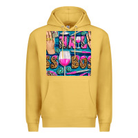 Antique Gold nail boss money hand and wine with gemstone leopard and zebra seamless Premium Hoodie - BundleAndBundleShop
