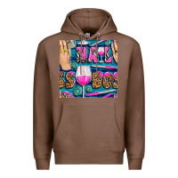Chestnut nail boss money hand and wine with gemstone leopard and zebra seamless Premium Hoodie - BundleAndBundleShop