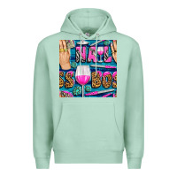 Seafoam nail boss money hand and wine with gemstone leopard and zebra seamless Premium Hoodie - BundleAndBundleShop