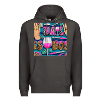 Smoke nail boss money hand and wine with gemstone leopard and zebra seamless Premium Hoodie - BundleAndBundleShop