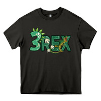 Asphalt three rex Heavy Core Tee - MaliasSmallBusiness