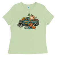 Matcha western pumpkin farm truck Ladies Tee - RanaPortraitStore