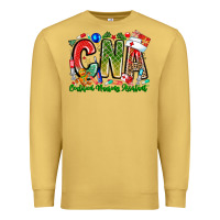 Antique Gold Christmas CNA Premium Sweatshirt - CowhideDigitalArt