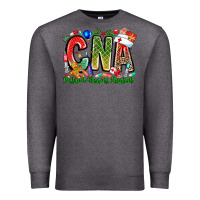 Charcoal Heather Christmas CNA Premium Sweatshirt - CowhideDigitalArt