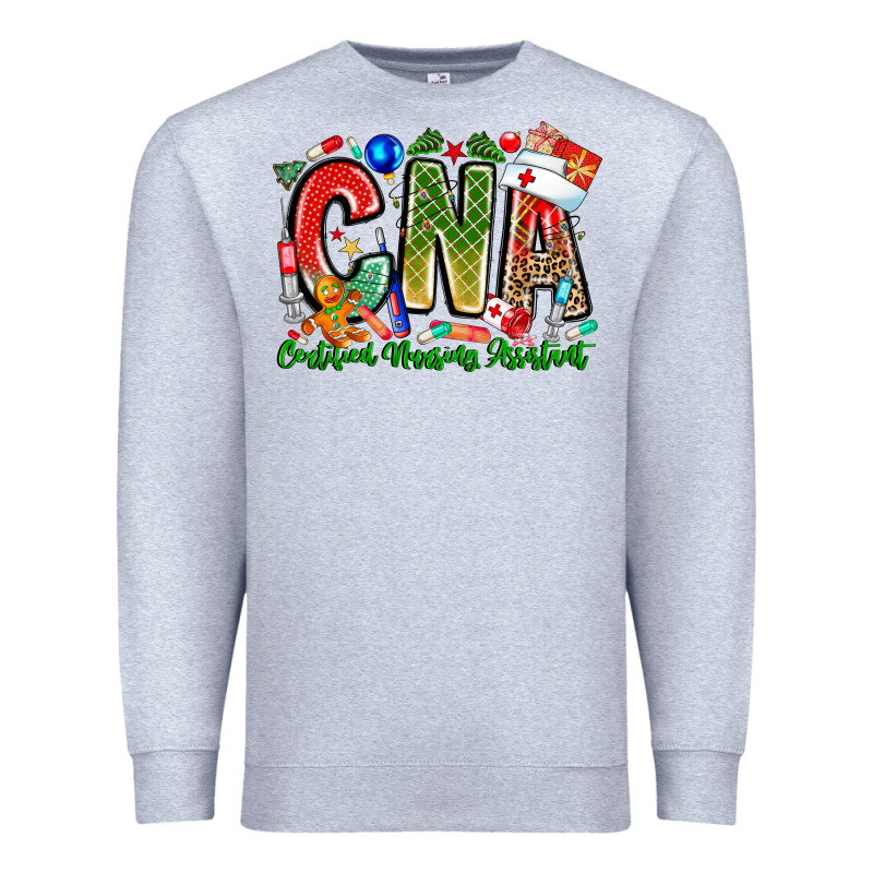 Christmas Cna Premium Sweatshirt by CowhideDigitalArt | Teevron