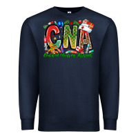 Navy Christmas CNA Premium Sweatshirt - CowhideDigitalArt
