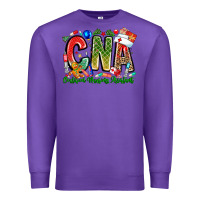 Purple Christmas CNA Premium Sweatshirt - CowhideDigitalArt