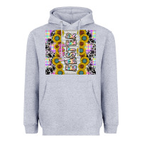 Heather Grey happy easter Heavyweight Hoodie - CowhideDigitalArt