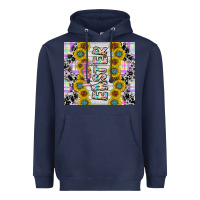 Navy happy easter Heavyweight Hoodie - CowhideDigitalArt