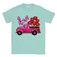 Seafoam valentine's day turck with balloons Classic Tee - RanaPortraitStore