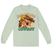 Matcha Bring me flowers cowboy Long Sleeve Tee - HowdyJamesFarm