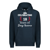 Navy 18 years of being awesome, 18 year old birthday gi Premium Hoodie - tuanDangUi