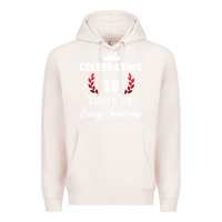 Pale Pink 18 years of being awesome, 18 year old birthday gi Premium Hoodie - tuanDangUi