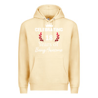 Pina Colada 18 years of being awesome, 18 year old birthday gi Premium Hoodie - tuanDangUi
