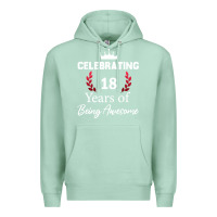 Seafoam 18 years of being awesome, 18 year old birthday gi Premium Hoodie - tuanDangUi