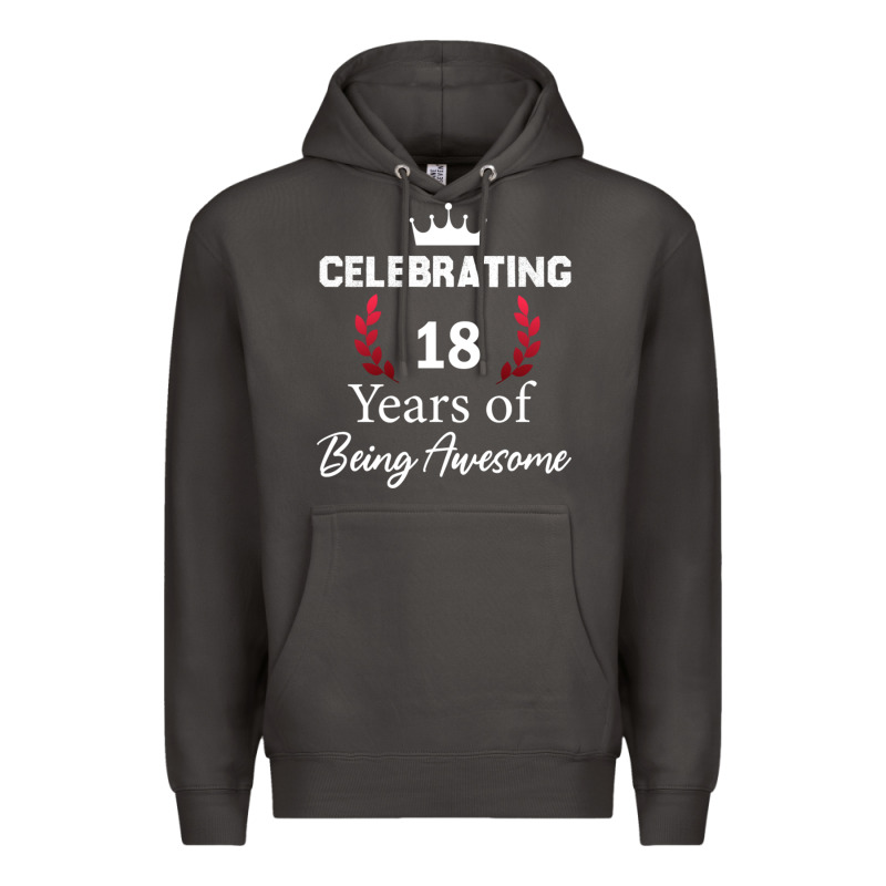 18 Years Of Being Awesome, 18 Year Old Birthday Gi Premium Hoodie by tuanDangUi | Teevron