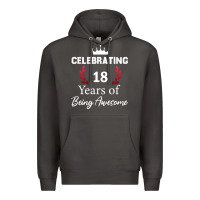 Smoke 18 years of being awesome, 18 year old birthday gi Premium Hoodie - tuanDangUi