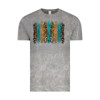 Cloud Rock glitter turqoise leopard tooled leather background Vintage Tee - RanaPortraitStore