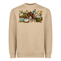 Mushroom rodeo cowboy coffee cups Heavyweight Sweatshirt - OliviaCreatesArt