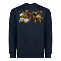 Navy rodeo cowboy coffee cups Heavyweight Sweatshirt - OliviaCreatesArt