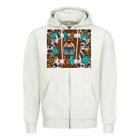 Oatmeal Heather american football mom tumbler Zipper Hoodie - BundleAndBundleShop