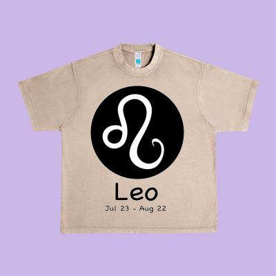 Leo Horoscope Urban Heavy Tee Designed By Bettercallsaul