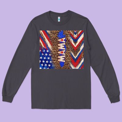 American Mama Long Sleeve Tee Designed By Tumblerdesignbyshophia
