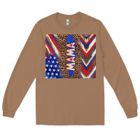 Toasted Coconut American mama Long Sleeve Tee - TumblerDesignByShophia