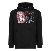 Black happy easter day Heavyweight Hoodie - CowhideDigitalArt