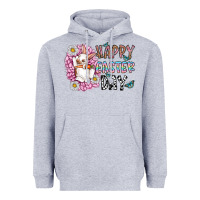 Heather Grey happy easter day Heavyweight Hoodie - CowhideDigitalArt