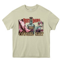 Mossy busy doing cowgirl shit liquor boots cigarette Heavy Core Tee - NancyCooperArtShop