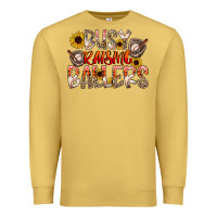 Antique Gold Busy Raising Ballers Premium Sweatshirt - CowhideDigitalArt