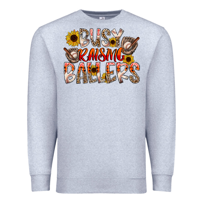 Busy Raising Ballers Premium Sweatshirt by CowhideDigitalArt | Teevron