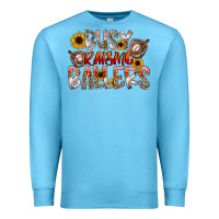Ocean Blue Busy Raising Ballers Premium Sweatshirt - CowhideDigitalArt