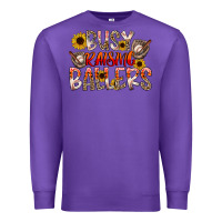 Purple Busy Raising Ballers Premium Sweatshirt - CowhideDigitalArt