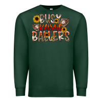 Sports Green Busy Raising Ballers Premium Sweatshirt - CowhideDigitalArt