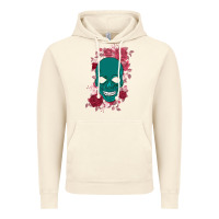 Vintage Artic Skull with flowers Vintage Hoodie - Bettercallsaul